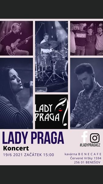 Koncert Lady Praga v Benecafé